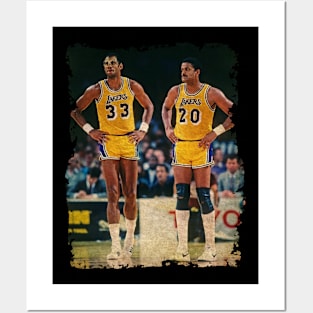 Kareem Abdul Jabbar and Maurice Lucas, 1986 Posters and Art